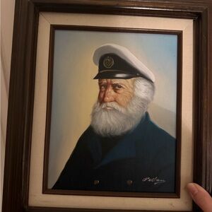 Sea Captain Oil Painting by David Pelham